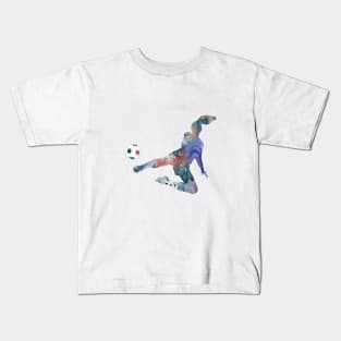 Female Soccer Player Kids T-Shirt